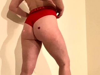 Amateur striptease and Solo masturbation